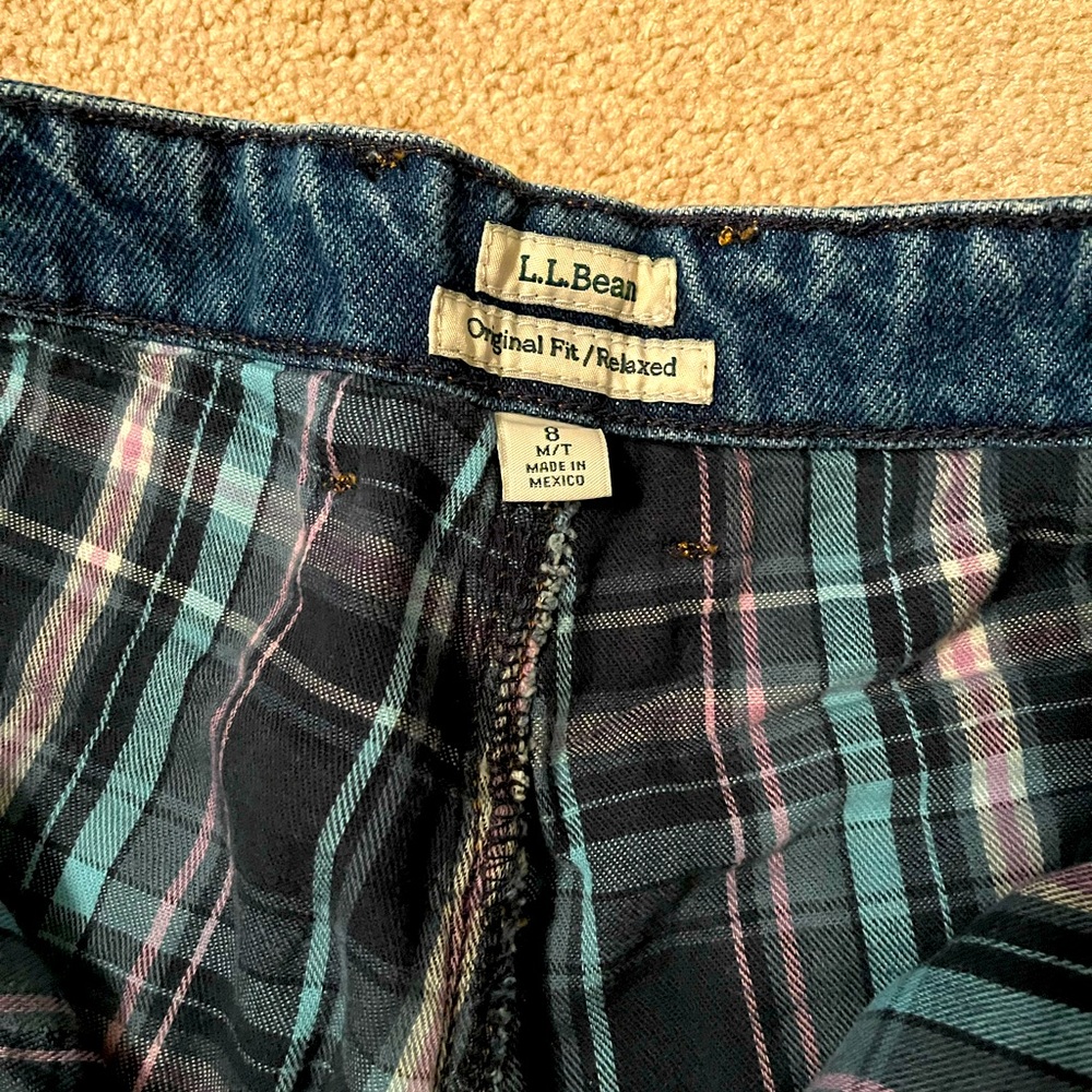 LL Bean flannel lined jeans